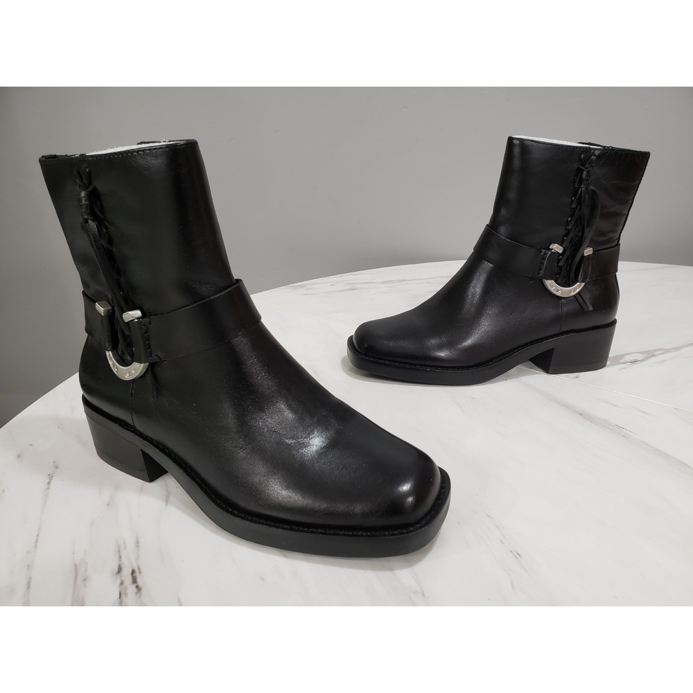NEW NO BOX Lucky Brand Boots Kamany Leather‎ Western Womens Equestrian Horseshoe